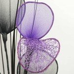 Purple Flourish Vase with Artificial Flowers – Stylish Decor