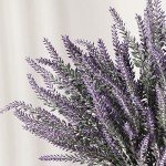 Purple Artificial Lavender in Decorative Metal Vase