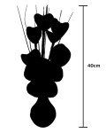 Purple Flourish Vase with Artificial Flowers – Stylish Decor