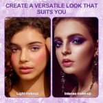 AROUSAR Bold Purple Eyeshadow Palette: Shimmer, Matte & Glitter