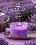 Large Lavender Soy Candles with 3 Wicks