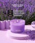 Large Lavender Soy Candles with 3 Wicks