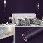 Livelynine Dark Purple Peel and Stick Wallpaper