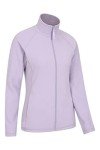 Purple Microfleece Zip-Up Sweater for Women
