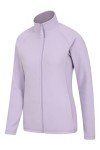 Purple Microfleece Zip-Up Sweater for Women