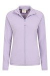 Purple Microfleece Zip-Up Sweater for Women