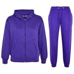 A2Z Purple Unisex Kids Tracksuit Hoodie