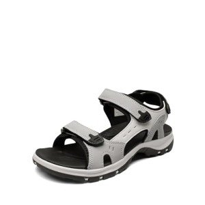 Comfortable Women's Open Toe Sport Sandals - Grey