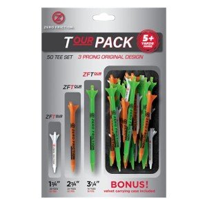 Zero Friction Tour Variety Golf Tee Set 50 Pack