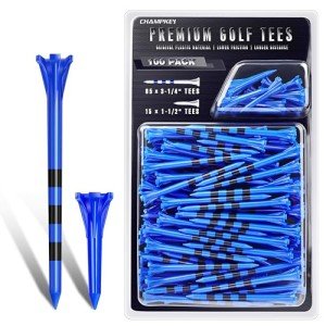 Champkey 100-Pack Professional Golf Tees Mix