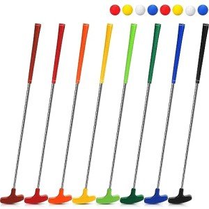 Hiboom 8 Pack Junior Golf Putters with Balls