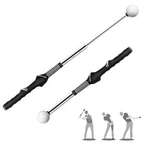 Retractable Golf Swing Trainer and Grip Aid