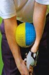 Golf Impact Ball Swing Trainer - Blue/Yellow