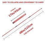 Asyxstar 48" Golf Alignment Sticks - Training Aid Set