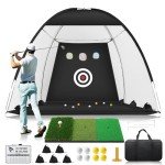 10x7ft Golf Practice Net with Tri-Turf Mat