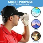 Laser Golf Rangefinder with Slope and 1200 Yards