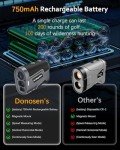 Rechargeable Golf Range Finder with Slope & Magnetic