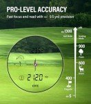 CoxiVision Golf Rangefinder with Slope and Vibration