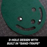 IZZO Golf Indoor Three-Hole Putting Mat 3' x 9