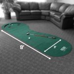 IZZO Golf Indoor Three-Hole Putting Mat 3' x 9