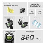 MILESEEY PF260 Rechargeable Golf Rangefinder with Slope