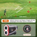 PONADA Laser Golf Rangefinder with Slope & Vibration