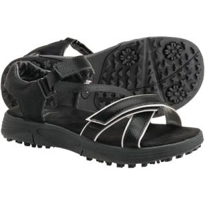 Women's Casual Golf Sandals - Black, Size 10