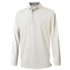 Men's Lightweight Long Sleeve Golf Polo Shirt
