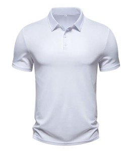 Men's Moisture-Wicking Solid Golf Polo Shirt