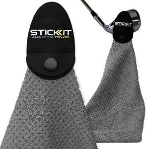 Stickit Magnetic Golf Towel - Ultra-Absorbent Microfiber