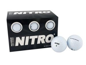 Nitro 12-Pack Max Distance Titanium Golf Balls