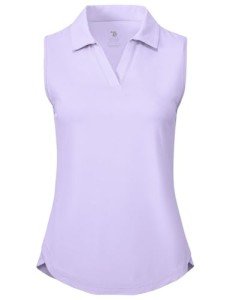 Women's Sleeveless Golf Polo - Light Purple