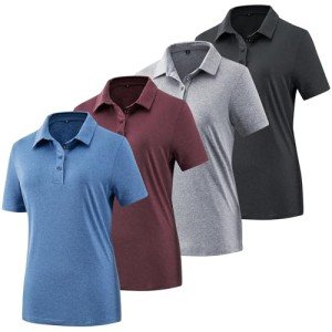 Lightweight Women's Moisture-Wicking Golf Polo Shirt