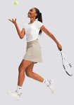 High Waisted Golf Skorts with 5 Pockets - Khaki