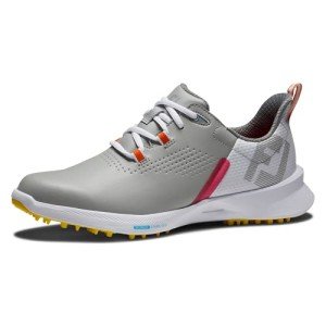 FootJoy Women's FJ Fuel Golf Shoes, Grey/White/Yellow