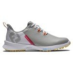 FootJoy Women's FJ Fuel Golf Shoes, Grey/White/Yellow