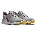 FootJoy Women's FJ Fuel Golf Shoes, Grey/White/Yellow
