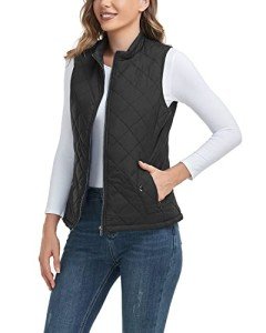LONGKING Women's Lightweight Quilted Golf Vest