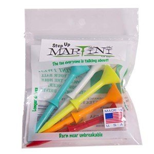 Martini Golf Step-UP Tees - 5 Pack, Assorted Colors