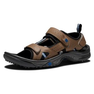 FootJoy Men's Dark Taupe Golf Sandals, Size 10