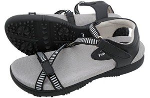 Galia Women's Black Golf Sandals by Sandbaggers