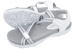 Galia Women's White Golf Sandals by Sandbaggers