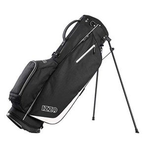 IZZO Ultra Lite Golf Stand Bag - Black/White