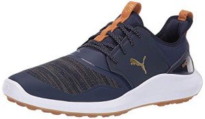 PUMA Ignite NXT Lace Golf Shoes, Peacoat/Gold
