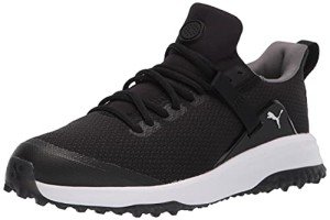 PUMA Men's Fusion Evo Golf Shoes, Black/Gray