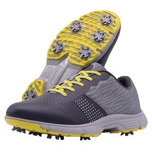 Men's Waterproof Spiked Golf Shoes - Grey