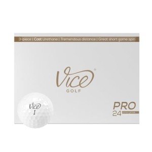 Vice Pro White Golf Balls - Double Dozen (24)