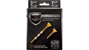 Maxfli Performance Low Resistance Golf Tees - 50 Pack