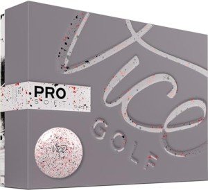 VICE Golf PRO Soft DRIP RED 2020 | 12 Golf Balls | Features: 3-Piece cast Urethane, Soft Feel, high Ball Flight Stability | Profile: for Ambitious Golfers (VG1008099)