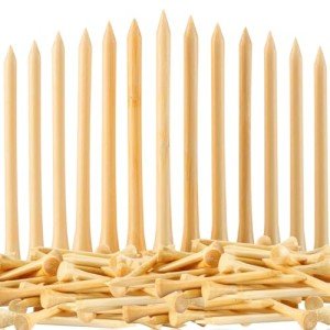 110 Bamboo Golf Tees - Biodegradable & Durable